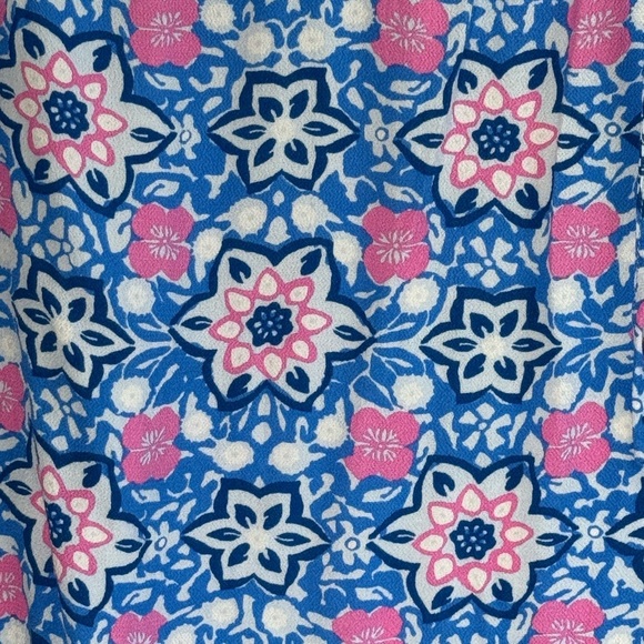 Vineyard Vines Bloom Floral Blue and Pink Women's Top. Size S - Picture 8 of 12